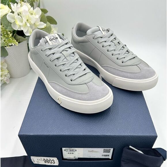 Men’s Dior, B101 low top leather sneakers size 9 made in Italy - Picture 1 of 10